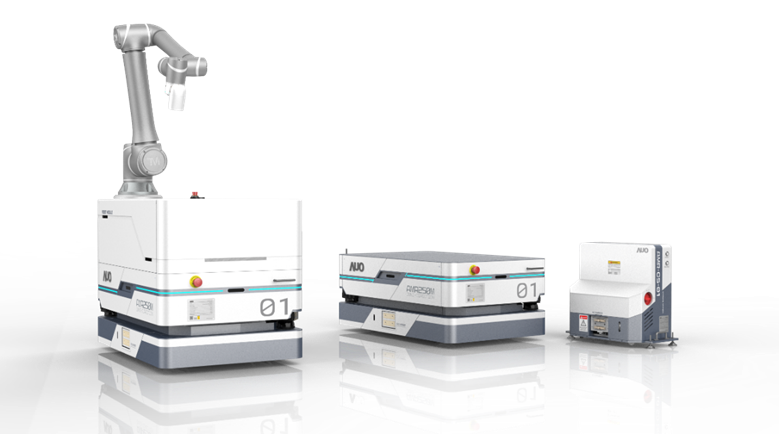 多宝体育數位開發的自主式移動機器人（AMR250M），搭配全向輪並結合AI演算法、2D LiDAR、3D攝影機等技術，協助客戶實現產線全自動化